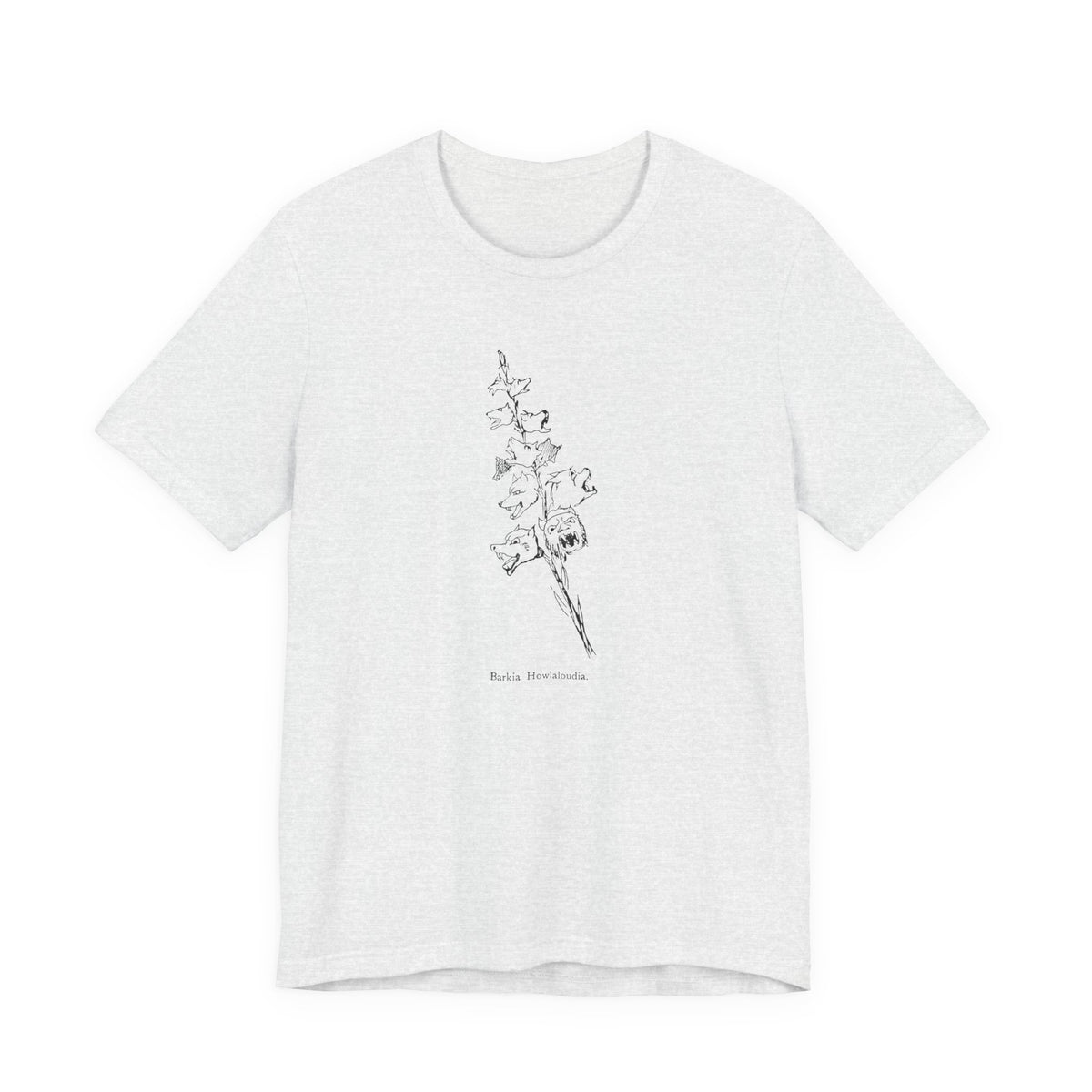 Loud Howling Dog Pun Tee | Vintage Literary Botanical Art Shirt