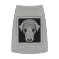 Vintage 1920 Woodcut Dog Portrait Tank Top | Bold Monochrome Line Art Print