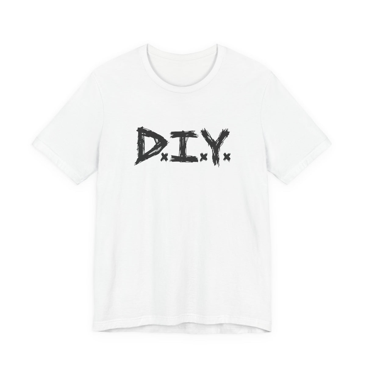 DIY Graphic Tee | Handpainted Brushstroke Logo T-Shirt