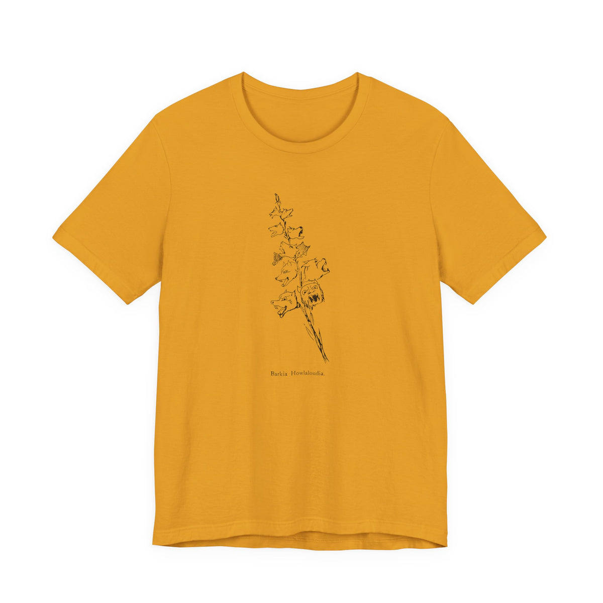 Loud Howling Dog Pun Tee | Vintage Literary Botanical Art Shirt
