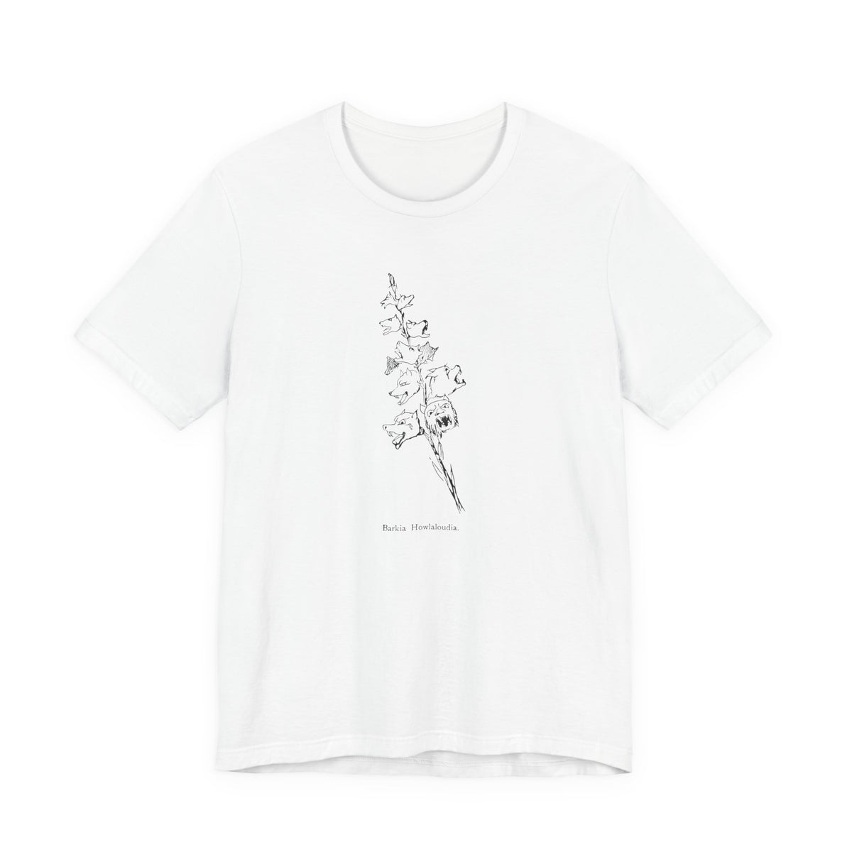Loud Howling Dog Pun Tee | Vintage Literary Botanical Art Shirt