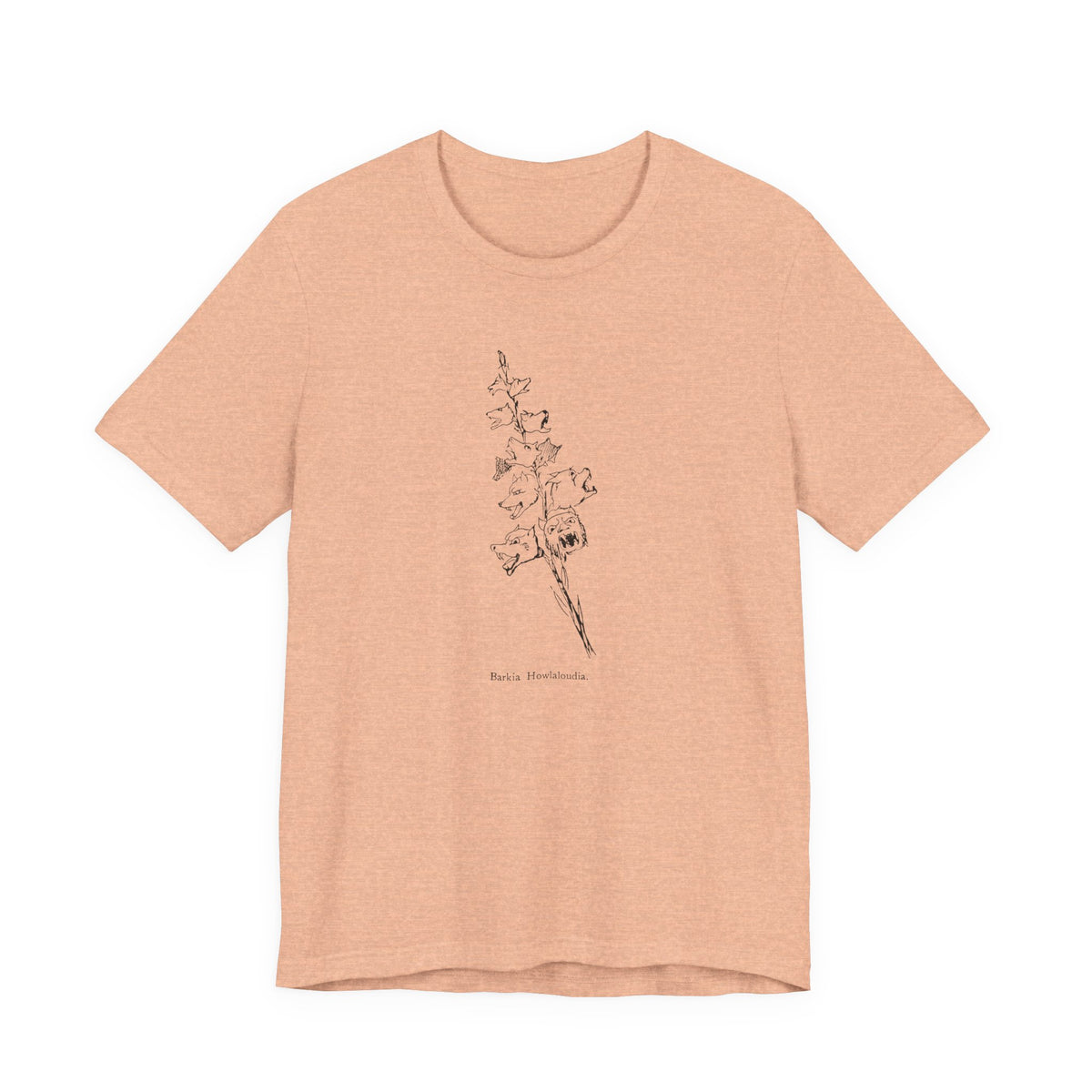 Loud Howling Dog Pun Tee | Vintage Literary Botanical Art Shirt