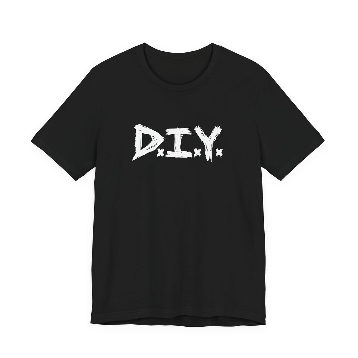 DIY Graphic Tee | Handpainted Brushstroke Logo T-Shirt