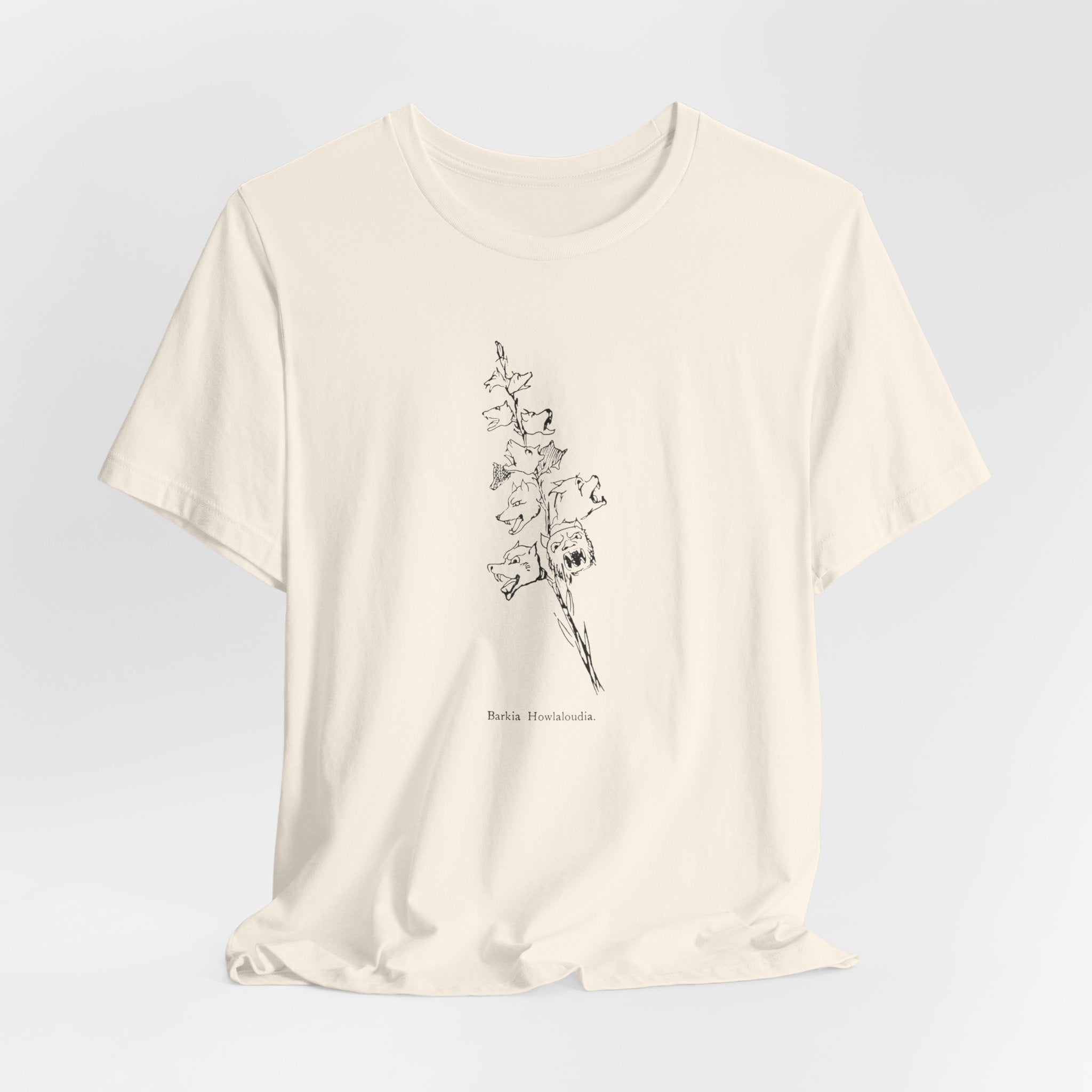 Loud Howling Dog Pun Tee | Vintage Literary Botanical Art Shirt