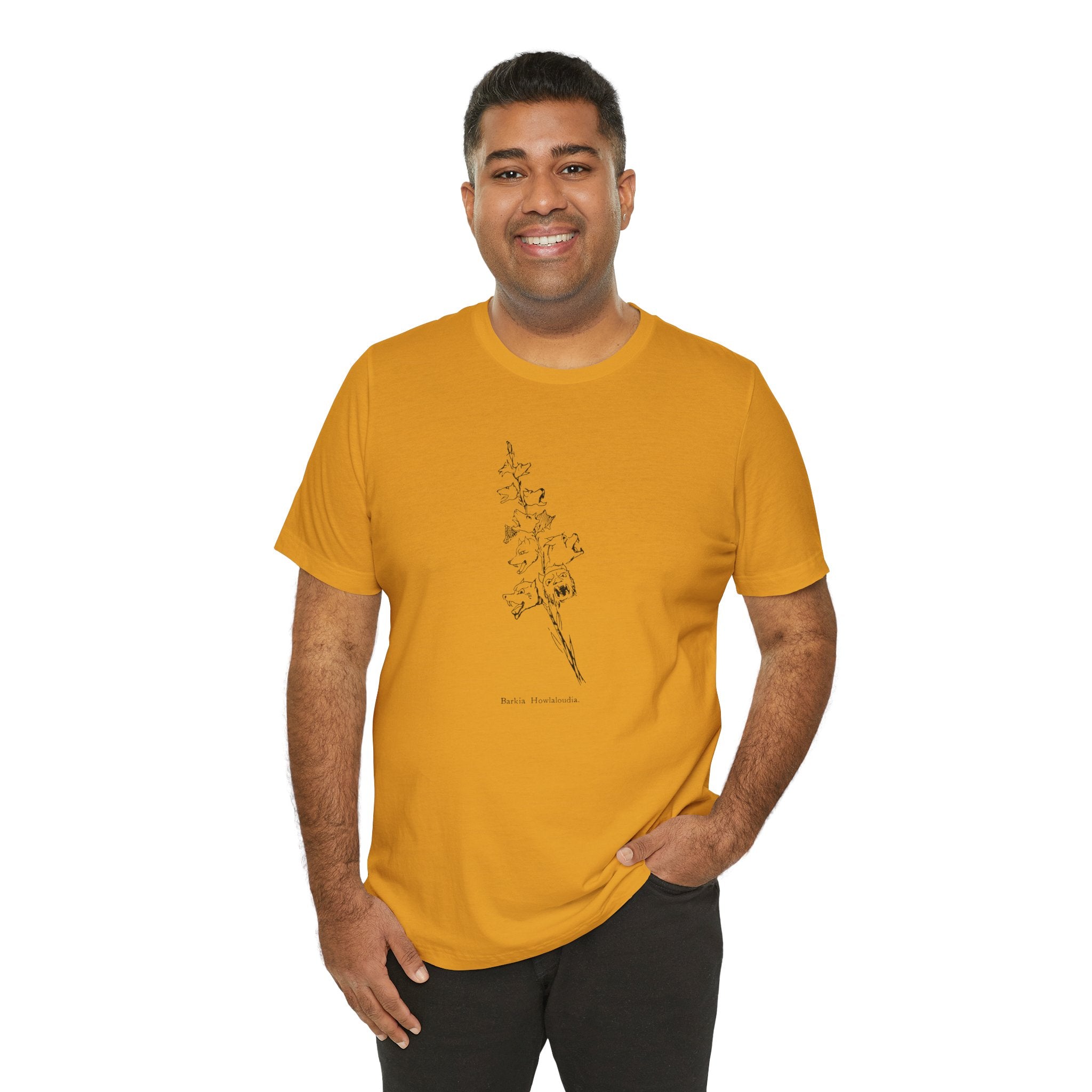 Loud Howling Dog Pun Tee | Vintage Literary Botanical Art Shirt