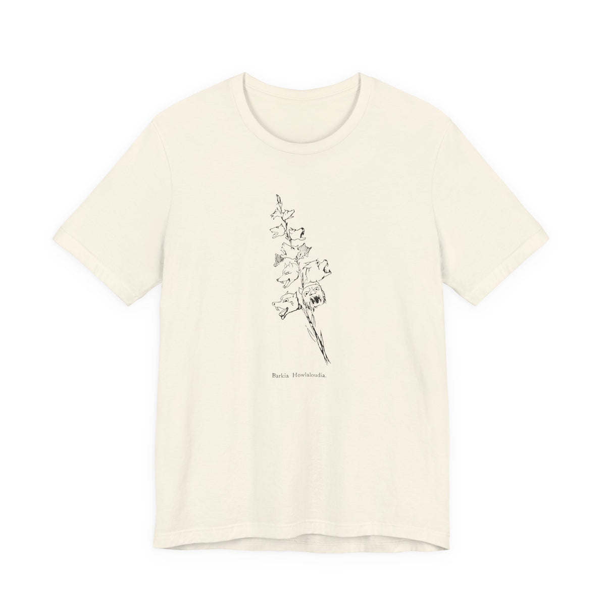 Loud Howling Dog Pun Tee | Vintage Literary Botanical Art Shirt