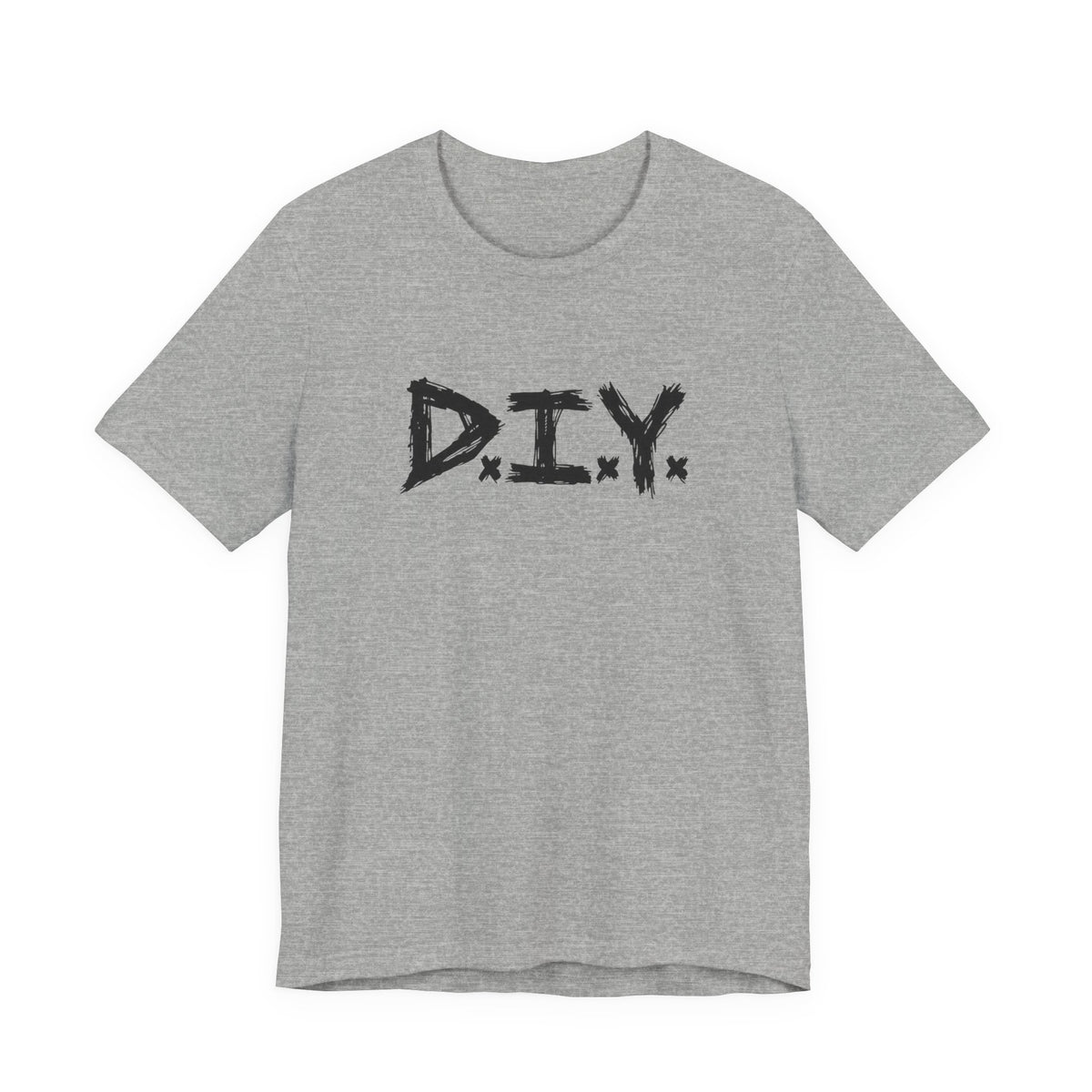 DIY Graphic Tee | Handpainted Brushstroke Logo T-Shirt