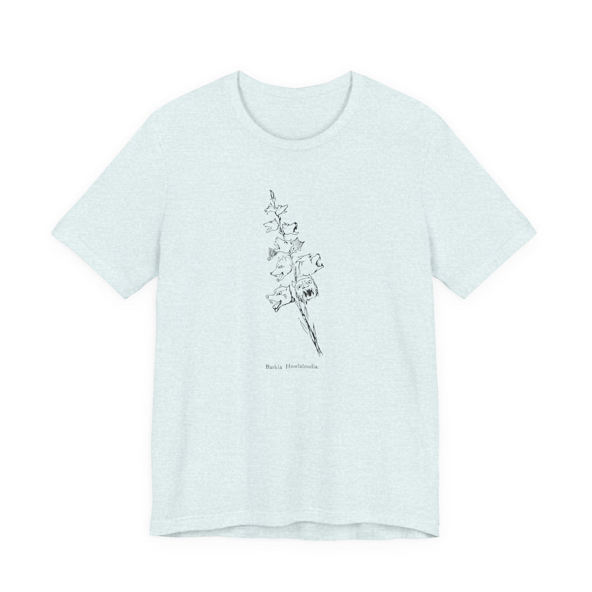 Loud Howling Dog Pun Tee | Vintage Literary Botanical Art Shirt